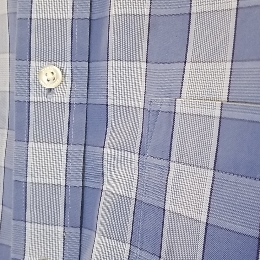 Daniel Cremieux glen check button down, L - Picture 3 of 4